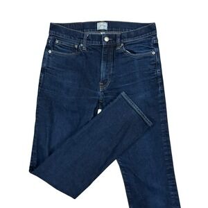 J Crew Jeans Mens Size 30x32 Blue Dark Wash 770 Straight Kurabo Japanese Denim